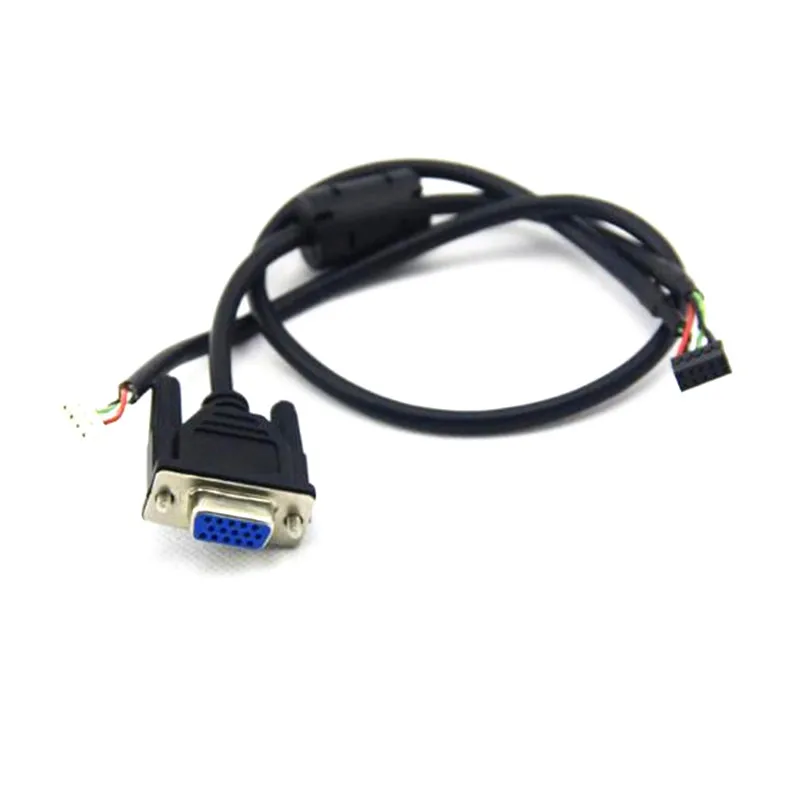 1000pcs 1m black one for two terminal data cable PH2 0 2X5 to PH2 0 1X4 5