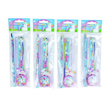 

Lot of 20 Set 4 PCs Stationery Unicorn in Mini Gift Bag-Details and gifts for weddings, christenings, communions