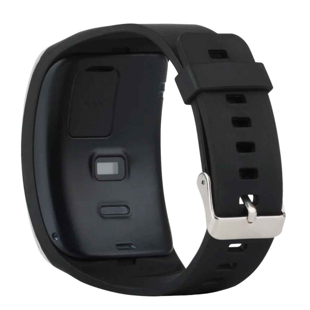 Сменный ремешок для samsung Galaxy gear S R750/gear MR-750, мягкий термополиуретановый ремешок для умных часов с металлической пряжкой - Цвет: black