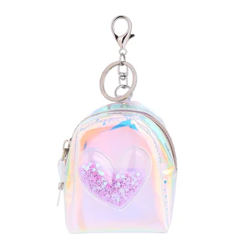 

1pc Creative Money Bag Mini Backpack Shape Zipper Coin Bag Wallet Cute Coin Handbag for Women Girls Ladies (Purple)