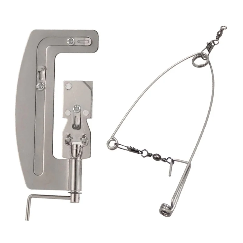

Automatic Fishing Hooks Line Tier Machine Stainless Steel Fish Hook Line Knotter Tying Fishing Binding Device Tool