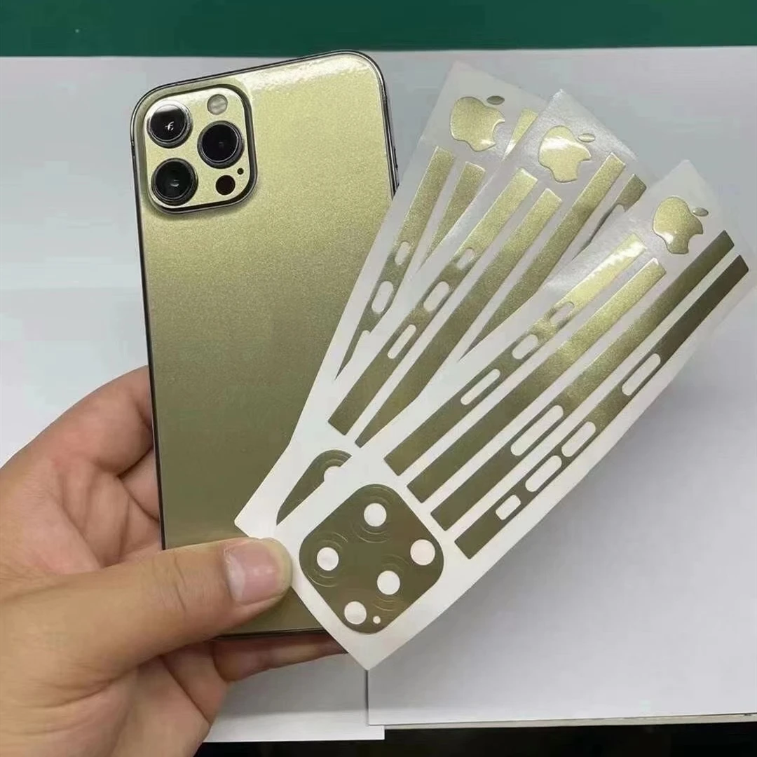 Защитная ультратонкая пленка для iPhone 12 Mini Pro Max Гидрогелевая из ТПУ 2 шт. Золотая