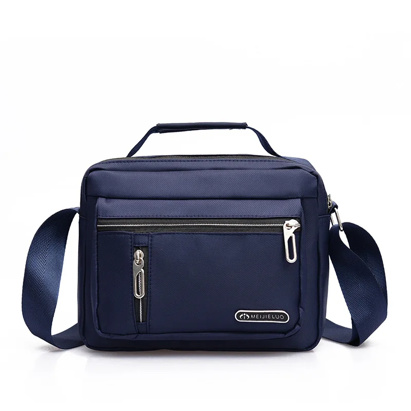 

Waterproof Nylon Cloth Hand Shoulder Cross-body Men's Bag Korean-style Casual Customizable Multi Purpose Cloth Bag Autumn And Wi