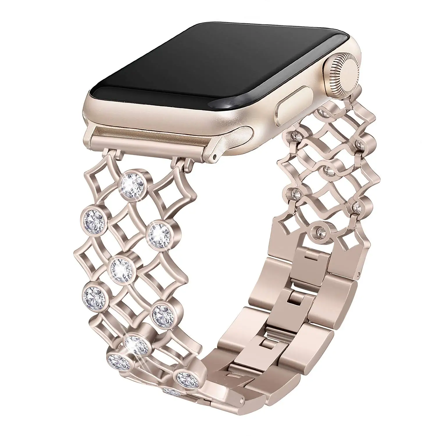 bracelete com diamantes, iWatch Series 9, 8,