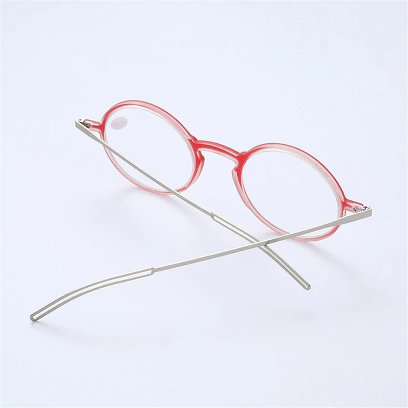 Ultra-thin Round Reading Glasses Unisex Paper Type Anti-blue Light Reader Spectacle+1.0+1.5+2.0+2.5+3.0+3.5