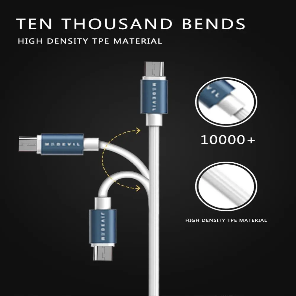 Madevil Быстрая зарядка Micro USB кабель синхронизации данных USB зарядное устройство для samsung Galaxy huawei Xiaomi 90 градусов кабель для передачи данных