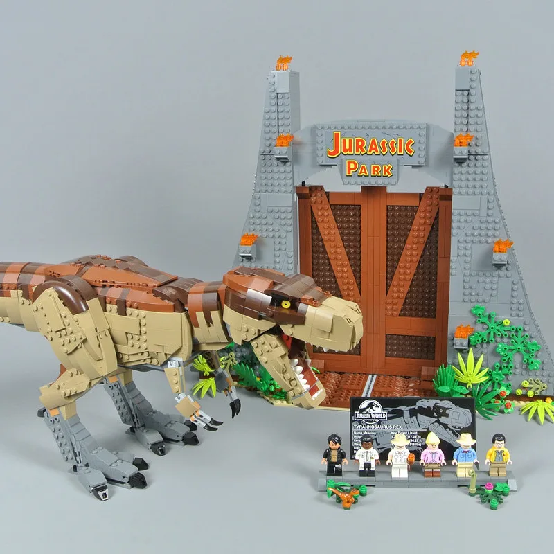 New IN STOCK Dinosaur Park Lepinblocks 61001 Compatible 75936 Rex Rampage Building Blocks Bricks Toys Gifts lepinbricks