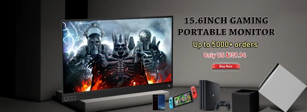 13," 15,6" портативный игровой монитор 1080P HDR ips экран USB C HDMI компьютерный ПК монитор для переключения Xbox PS4 Raspberry Pi