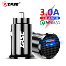 ZRSE USB Автомобильное зарядное устройство Quick Charge 3,0 Мини автомобильное usb-устройство для зарядки телефона для iPhone samsung huawei Xiaomi QC3.0 быстрая мобильная автомобильная зарядка