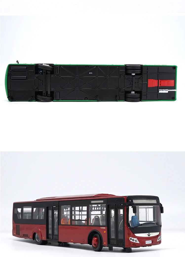 Оригинальная Коллекционная модель из сплава, подарок 1:42, Yutong ZK6125CHEVPG21, гибридный городской автобус, литая игрушка, модель для