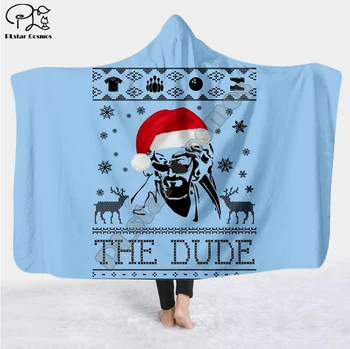 

Christmas & Halloween Blanket Hooded Blanket 3D full print Wearable Blanket Adults men women Blanket style-5