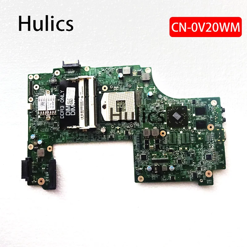 Hulics Original CN-0V20WM 0V20WM V20WM Laptop Motherboard For Dell Inspiron 17R N7010 Main Board DAUM9BMB6D0 HD5470M GPU | Компьютеры и