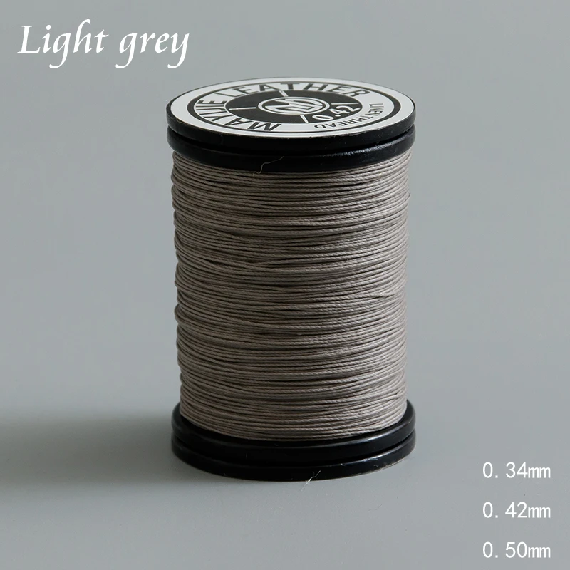 Round Waxed Thread Strong Polyester Cord Wax Coated Strings for Leather Craft Repair Shoes Sewing DIY Tools Wallet Saddle