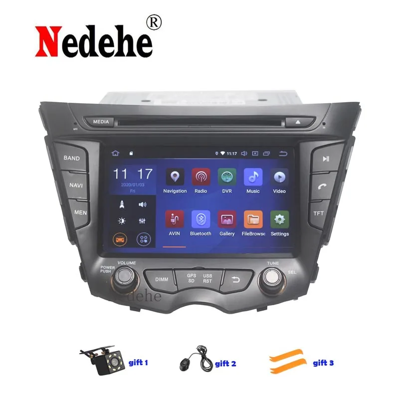 Автомобильный DVD плеер на Android 9 озу 4 гб автомедиа для Hyundai Veloster 2011 2016 GPS навигация