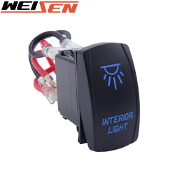 Interrupteur à bascule rétroéclairé Laser 20A 12V, éclairage intérieur On/Off pour la plupart des 4x4, tout terrain, SUV, ATV, UTV, Polaris Ranger RZR, Can am 