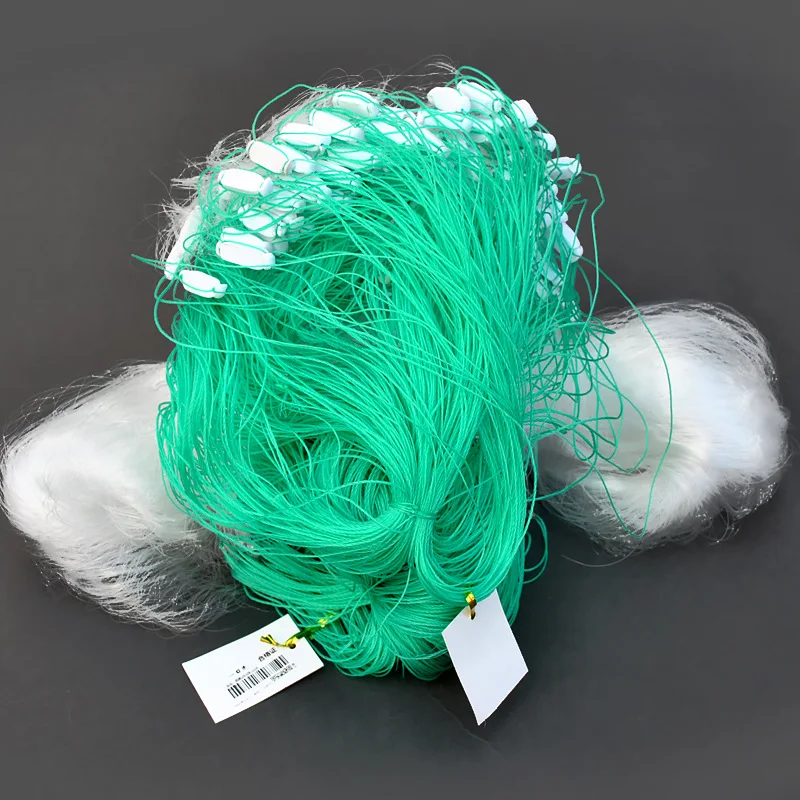 

Nylon Thread Aggravate Stick Fishnet Three Layer chen wang Multifilament Fishing Net Three Gang 1.5-Meter-High 3-5 Refers to 50