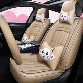 

Full Coverage Eco-leather auto seats covers PU Leather Car Seat Covers for Lifan smily lifan530 lifan solano lifan720 murman