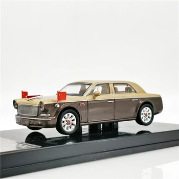 

XCarToys 1:64 China HONGQI L5 2009 Gold Brown Diecast Model Car