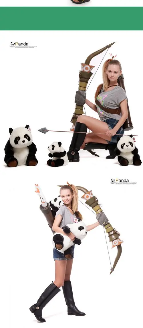 Fancytrader 24'' Pop Kawaii Plush Panda Toy Big Soft Stuffed Anime Panda Doll Gifts for Children 60cm 2 Sizes Available (11)