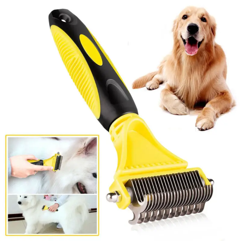 Cepillo de perro para desprendimiento las mejores herramientas para peinar  el pelo del gato cortapelos para mascotasPeines para perro  AliExpress