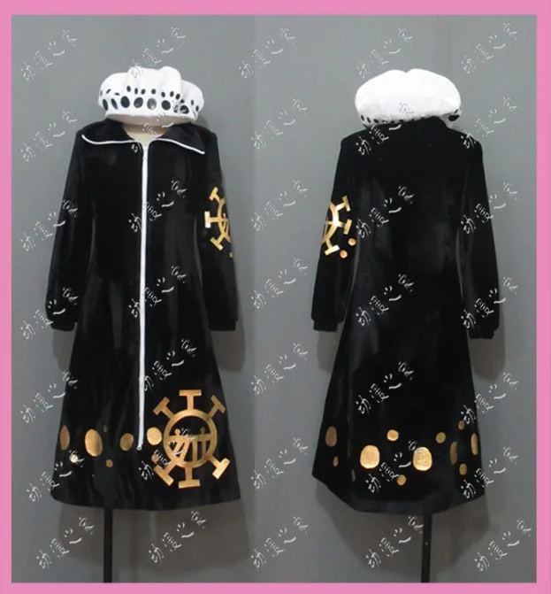 

Кимоно для косплея Trafalgar Law/Trafalgar D из аниме «Водный закон», халат, полный костюм, наряды, пальто для вечерние НКИ для взрослых, карнавальный костюм на Хэллоуин