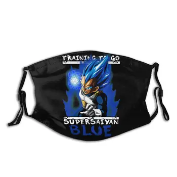

DBZ Vegeta Super Saiyan Mastered Blue With Replaceable PM2.5 Filters Reusable Face Mouth Mask Leisure Respirator