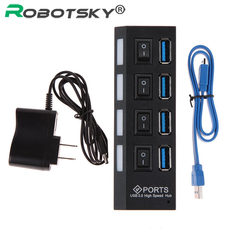 Концентратор USB 3 0 2 мульти сплиттер 4 порта расширитель несколько Hab с адаптером