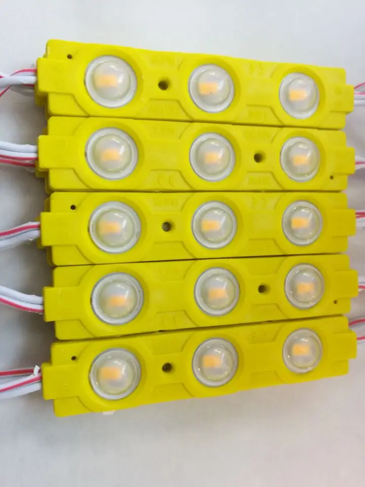 2835 3 светодиода светодиодный модуль с линзой 160 градусов 1 2 Вт постоянный ток DC12V