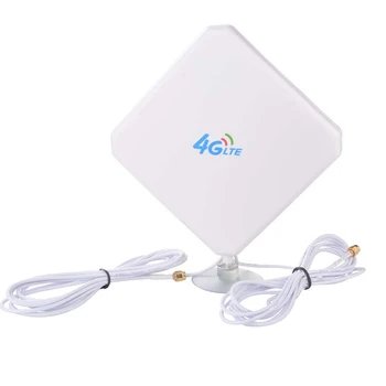 

4G LTE WiFi Antenna SMA Male 2m Cable 35dBi Connector with Suction Cup for 4G Modem/Router/Hotspot