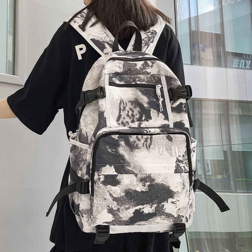 Women Men Graffiti Printing Harajuku Backpack Fashion Boy Girl