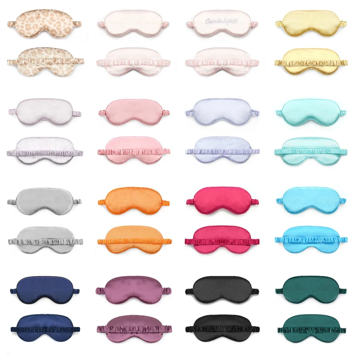 

100% Pure Silk Double-Side Shading EyeShade Sleeping Eye Mask Cover Eyepatch Blindfolds Eyeshade Health Sleep Shield Light