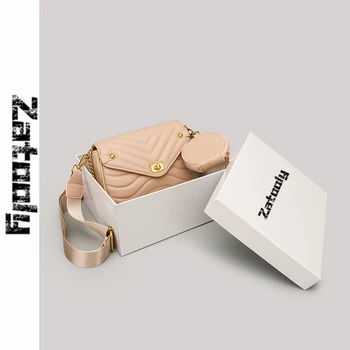 

Brand original design2020 new texture versatile chain square bag Single Shoulder Messenger Bag