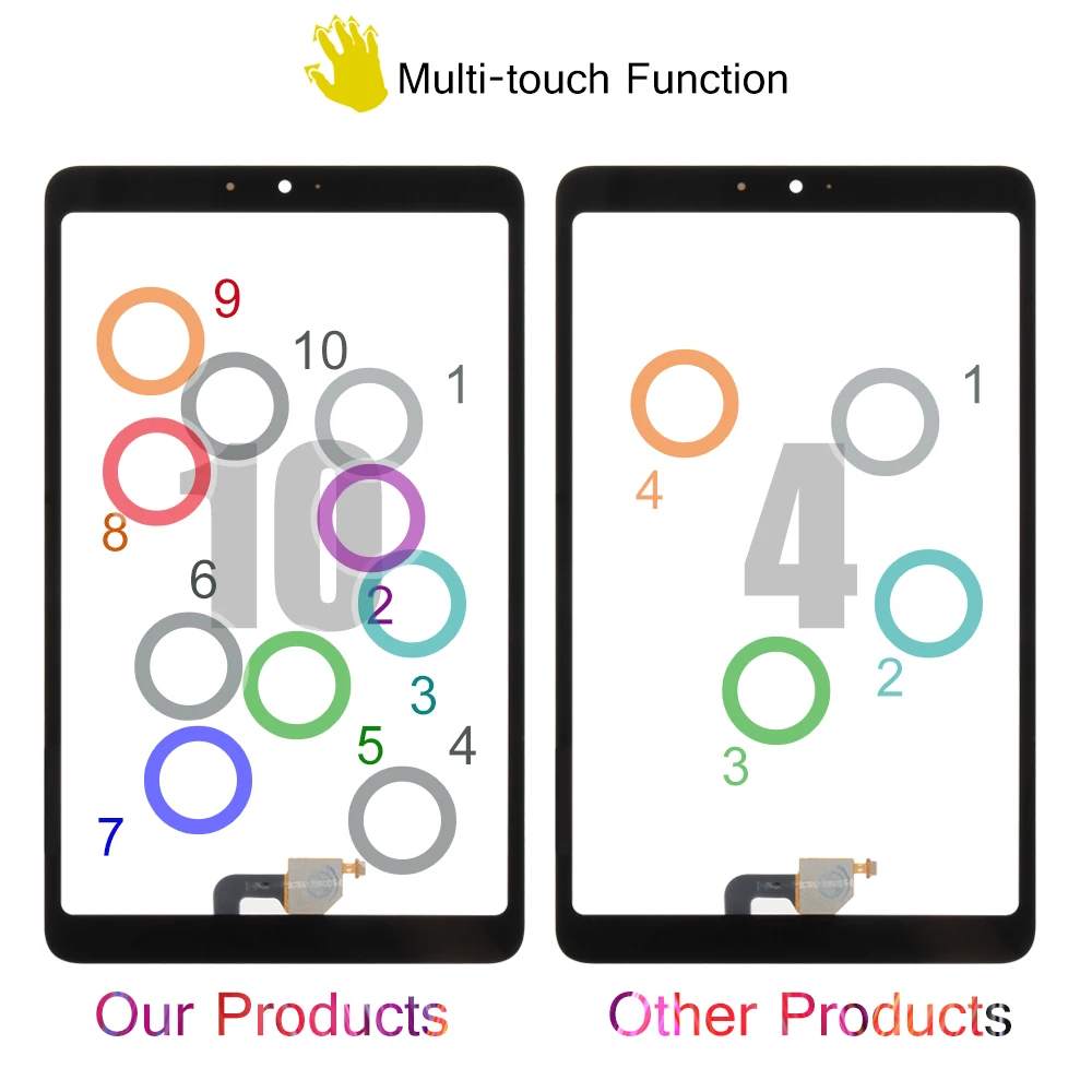 " для Xiao mi Pad 4 сенсорный экран для mi Pad 4 дигитайзер Senor планшет запасные части mi Pad4 сенсорный экран Стекло Repalce
