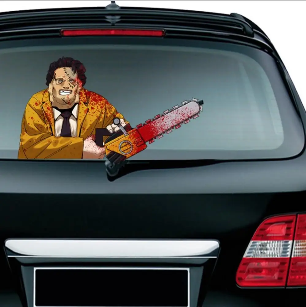 

Creative Rear Car Window Car Animation Mobile Waving Wiper Blade Label Decal Sticker Halloween Car Decoration Sticker