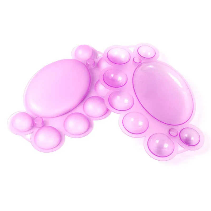 1pc 8 Grid Paint Tray Acrylic Powder Liquid Nail Tools Dish Color Mixing Nail Art Brush Makeup Design Palette Tools