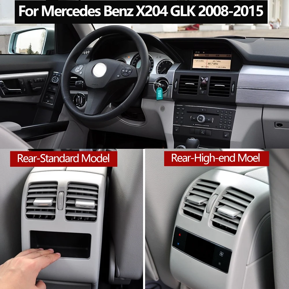 Upgraded Rear Air Conditioner Ac Vent Grille Cover Panel For Mercedes Benz W204 GLK Class 180 200 220 230 260 300 350 2048304354