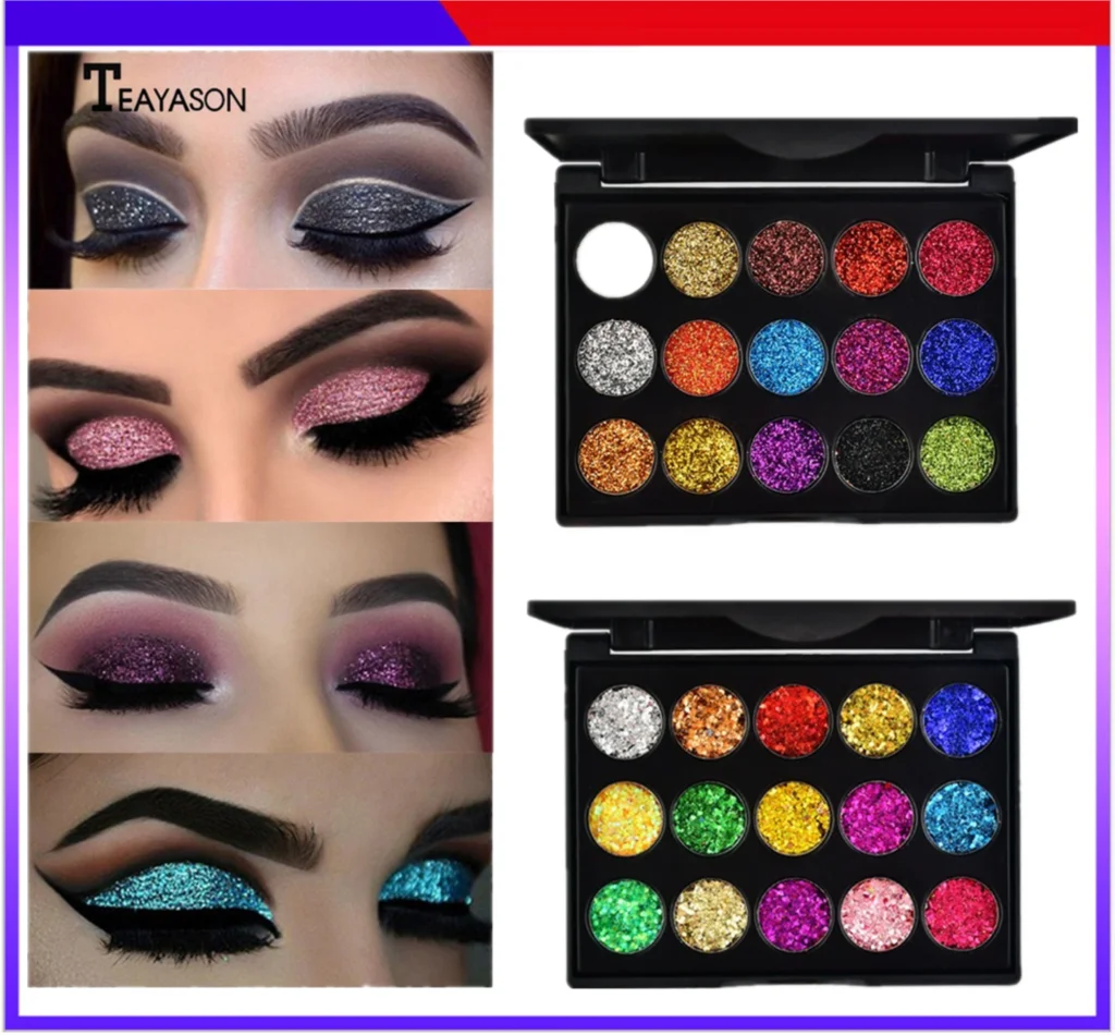 2020 New Hot Diamond Glitter Eyeshadow Pallete Shimmer Eye shadow Pallete Gold Onion Powder Highlight Fashion Beauty Eyes Makeup