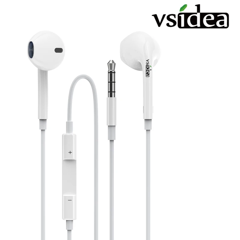

Vsidea 3.5mm Plug in-ear earphone with microphone for iphone X 11 bass earbud headset Stereo Headphone for HUAWEI XIAOMI VIVO