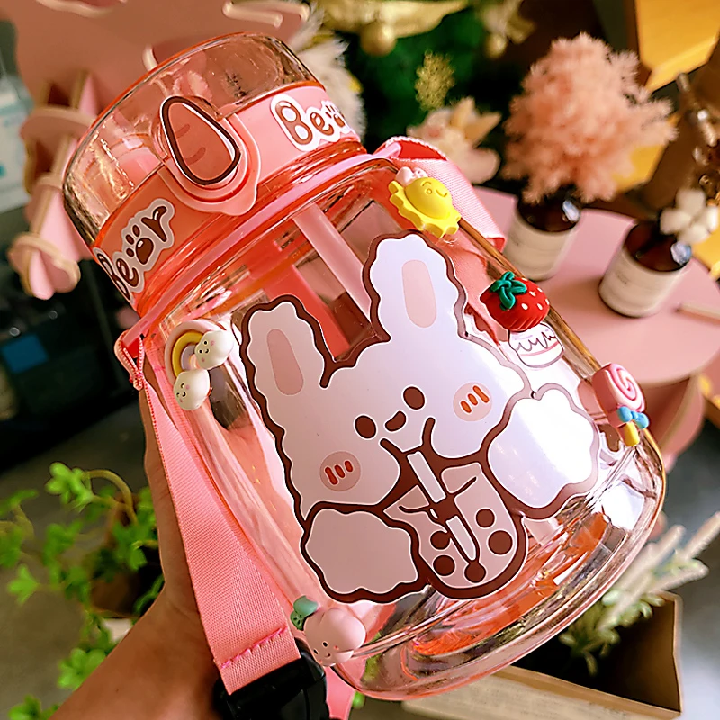 Kawaii Jumbo Bear Water Bottle For Children Girl School Cute