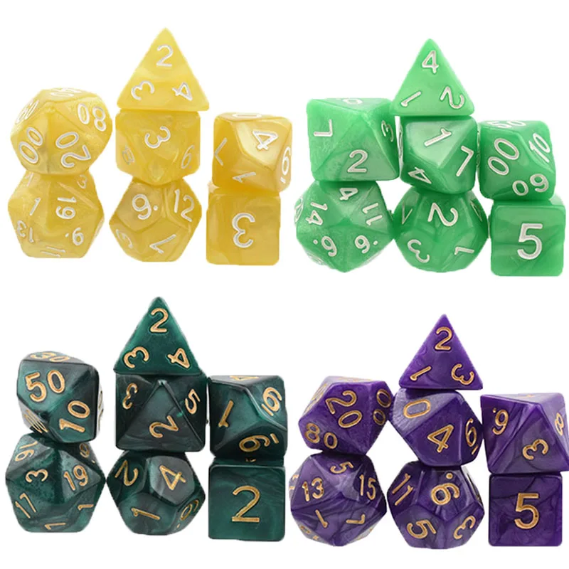 Набор Игральных кубиков для взрослых, D4-D20, профессиональные многогранные Подземелья и Драконы, сексуальные аксессуары для настольной игры, детские игрушки, вечерние аттракционы