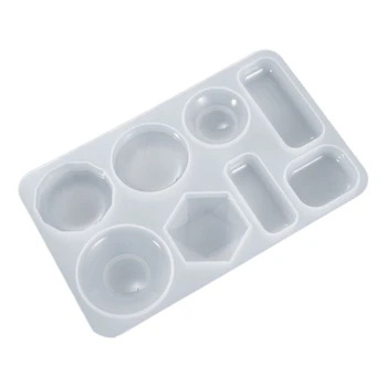 

Crystal Epoxy Resin Mold Geometric Earring Ear Pendant Casting Silicone Mould DIY Crafts Jewelry Making Tool