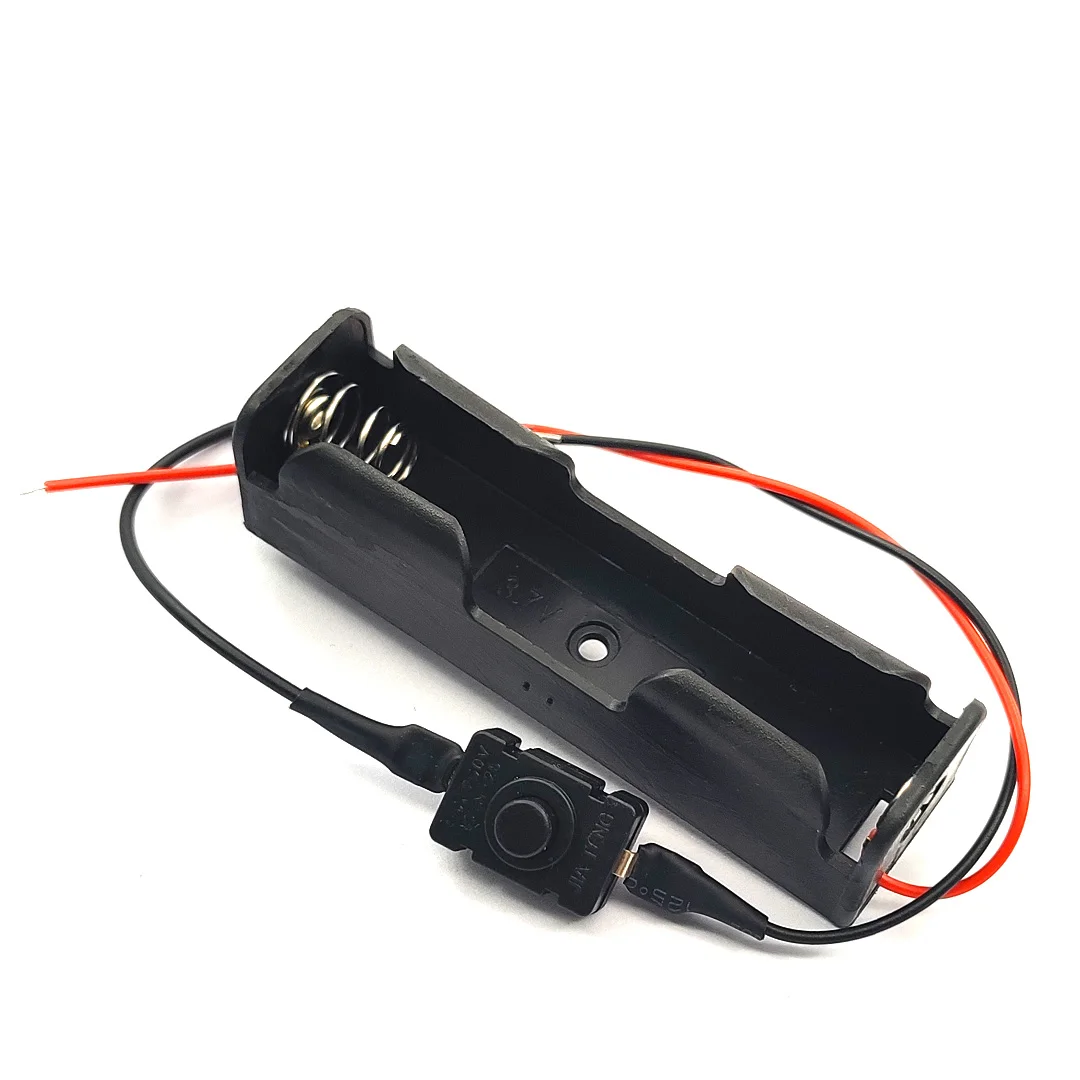18650 Battery Holder 18650 Battery Box With Switch 1 Slot 3.7v Lithium Case Storage Box
