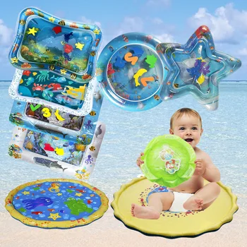 Baby Inflatable Water Play Mat Infant Summer Beach Water Mat Toddler Fun Activity Play Toys Innrech Market.com