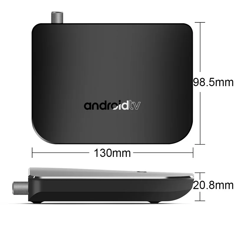 DVB-S-S2 Android 7,1 ТВ приставка 1 ГБ ОЗУ 8 ПЗУ Amlogic S905D Восьмиядерный 100 м Смарт ТВ приставка 4K H.265 2,4G WiFi телеприставка IP tv