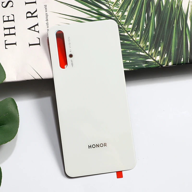 Для huawei honor 20 крышка батареи Стекло задний Чехол для huawei honor 20 корпус запасные части с клеем с логотипом