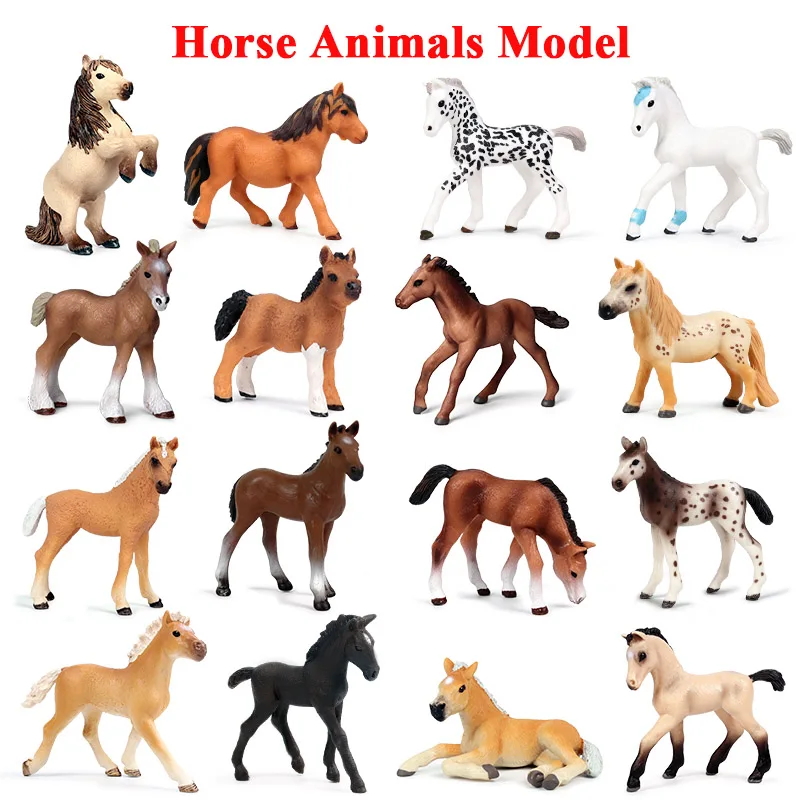 Классическая модель диких животных clydesale Lusitano фигурки птичья ферма маленькая