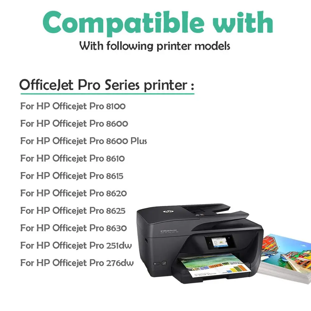 Совместимый чернильный картридж 6 значений для HP950 XL 950XL 951 951XL officejet Pro 8600 8100 8610 8620