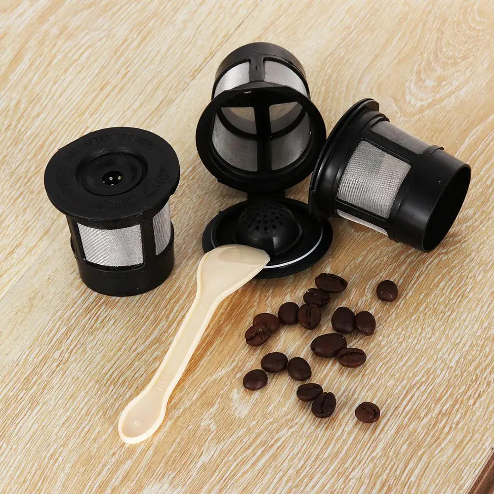 6/3 шт многоразовые кофейные капсульные фильтры чашка для Mr. coffee Kcup Breville Kcup многоразовые кофейные фильтры капсулы с кофейной ложкой