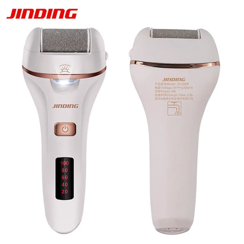 Pedicure Machine Foot File Shaver Electric Foot Remove Calluses for Feet Remove Callus Dead Skin JinDing Foot Clean Bathroom	506 foot care tool electric foot file callouses dead skin remover shaver remove dry dead hard cracked foot skin care
