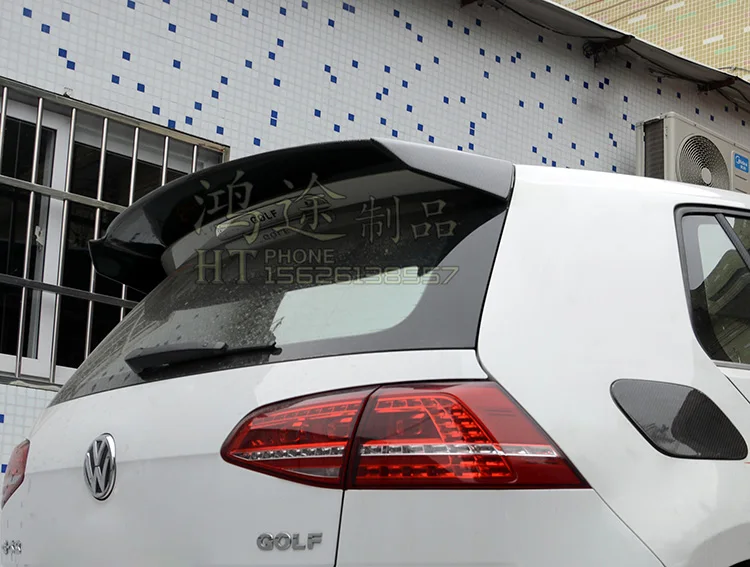 Подходит для Volkswagen Golf 7 модифицированный Карбон волокно заднего крыла спойлер крыло